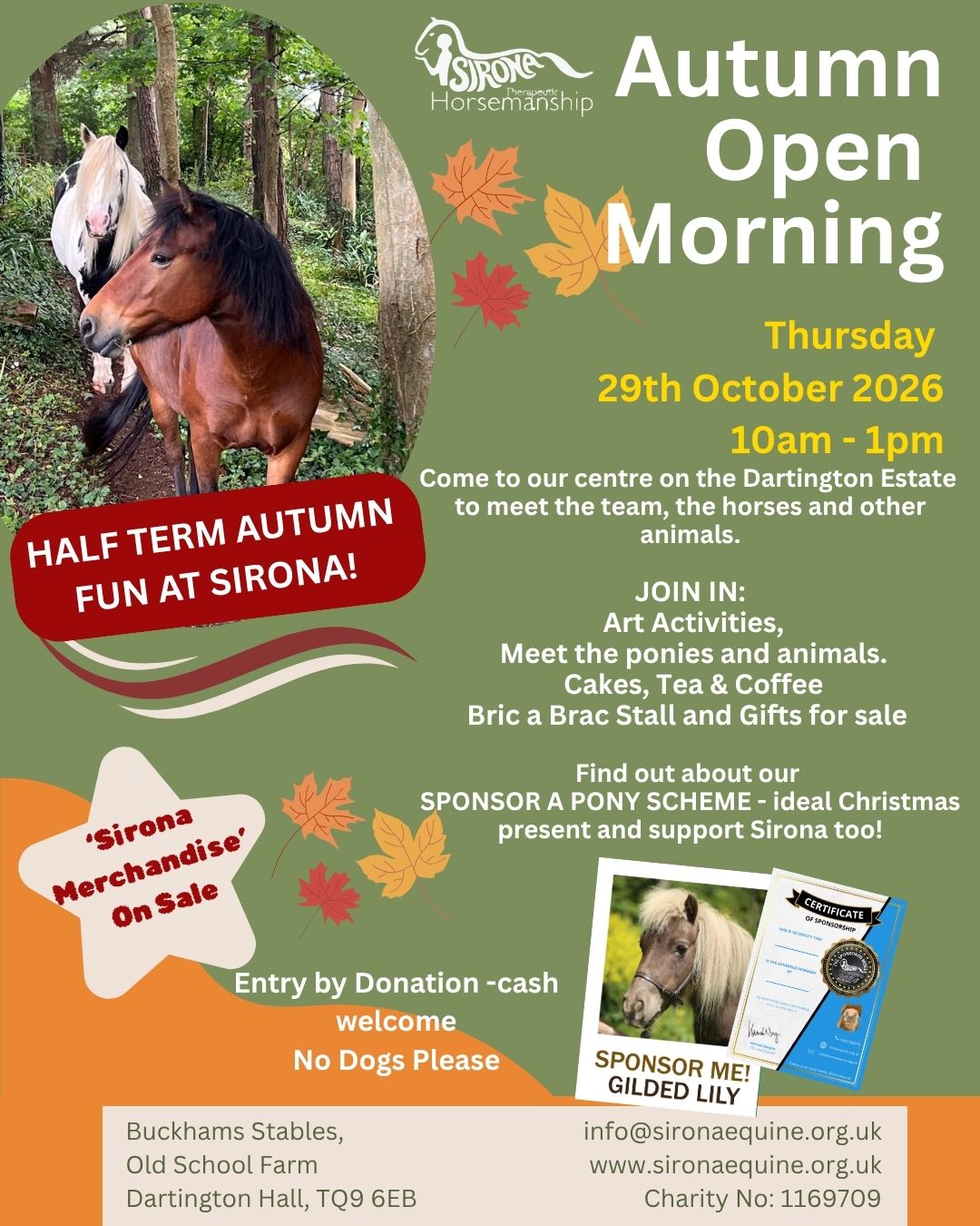 Autumn 26 Open Morning Poster